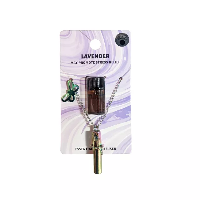 Butterfly Lavender Oil Diffuser Chain Necklace at Spencer's