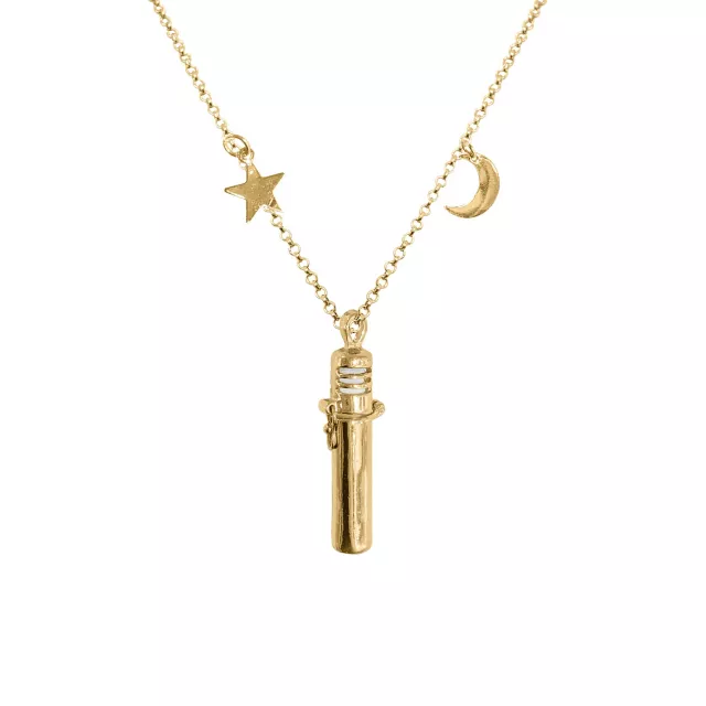 Sun and Moon Rose Oil Diffuser Chain Necklace at Spencer's