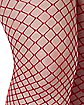 Plus Size Red Diamond Net Stockings