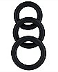 Triple Thick Silicone Cock Ring Set - Arouz'd