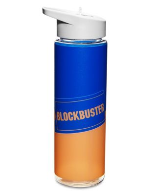 Blockbuster Video Water Bottle with Straw - 24 oz.