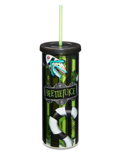 Sandworm Beetlejuice Cup with Straw - oz