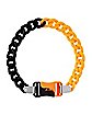 Black and Orange Buckle Chain Choker Necklace