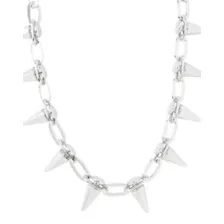Spiked Curb Chain Necklace at Spencer's