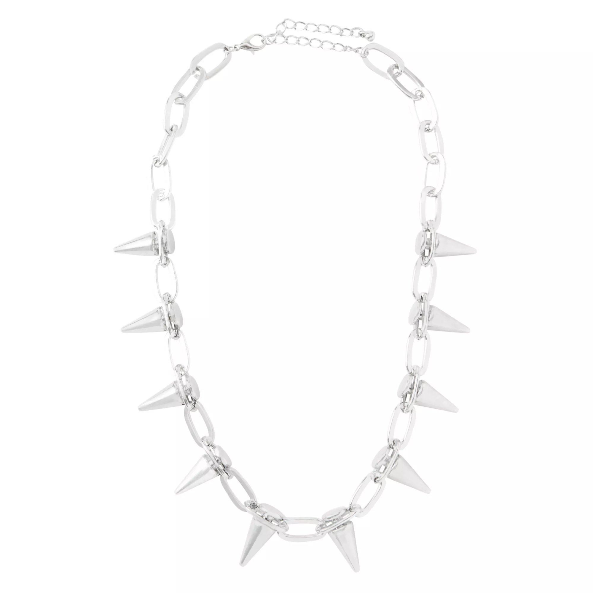Spiked Curb Chain Necklace