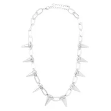 Spiked Curb Chain Necklace at Spencer's