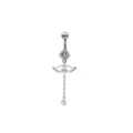 CZ Angel Wings Dangle Belly Ring - 14 Gauge at Spencer's