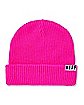 Neon Pink Beanie Hat - Neff
