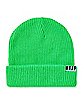 Neon Green Cuff Beanie Hat - Neff