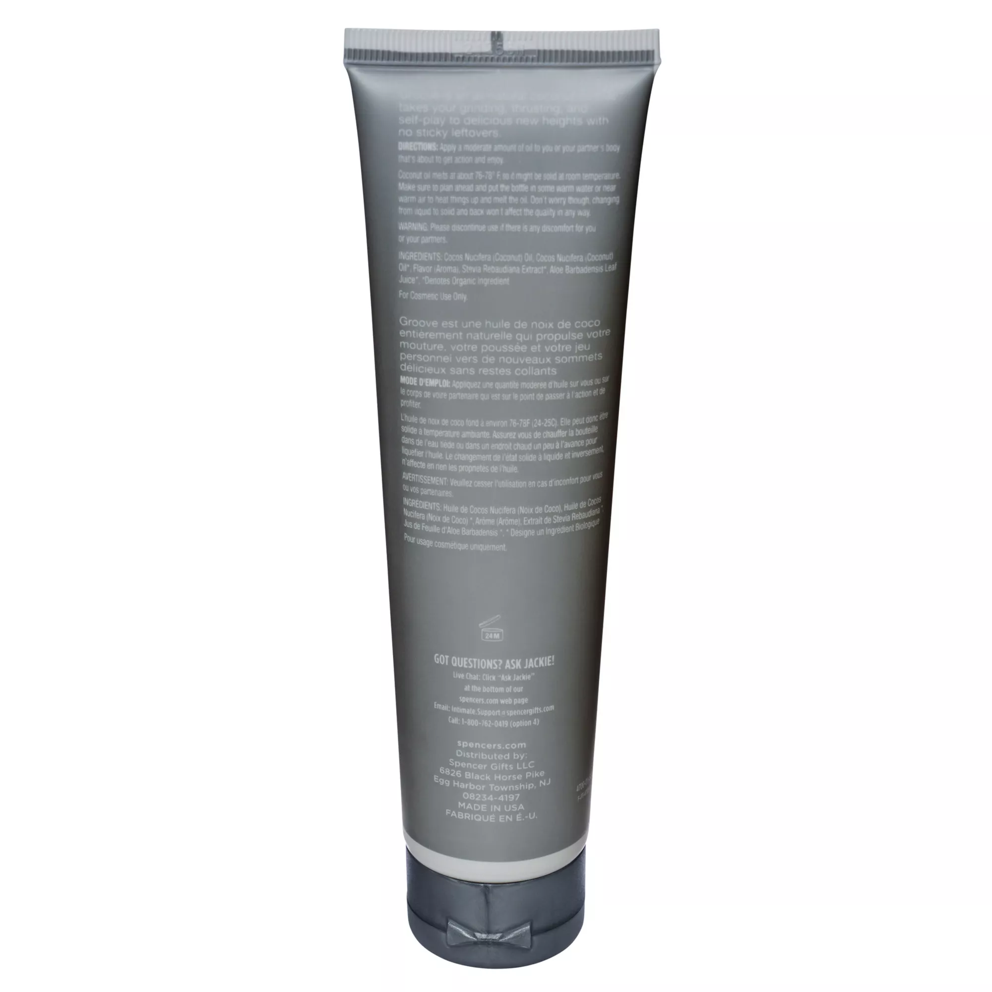 Groove Coconut Oil Lube 3.3 oz. - Oona at Spencer's