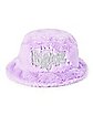 Purple Furry Bratz Bucket Hat