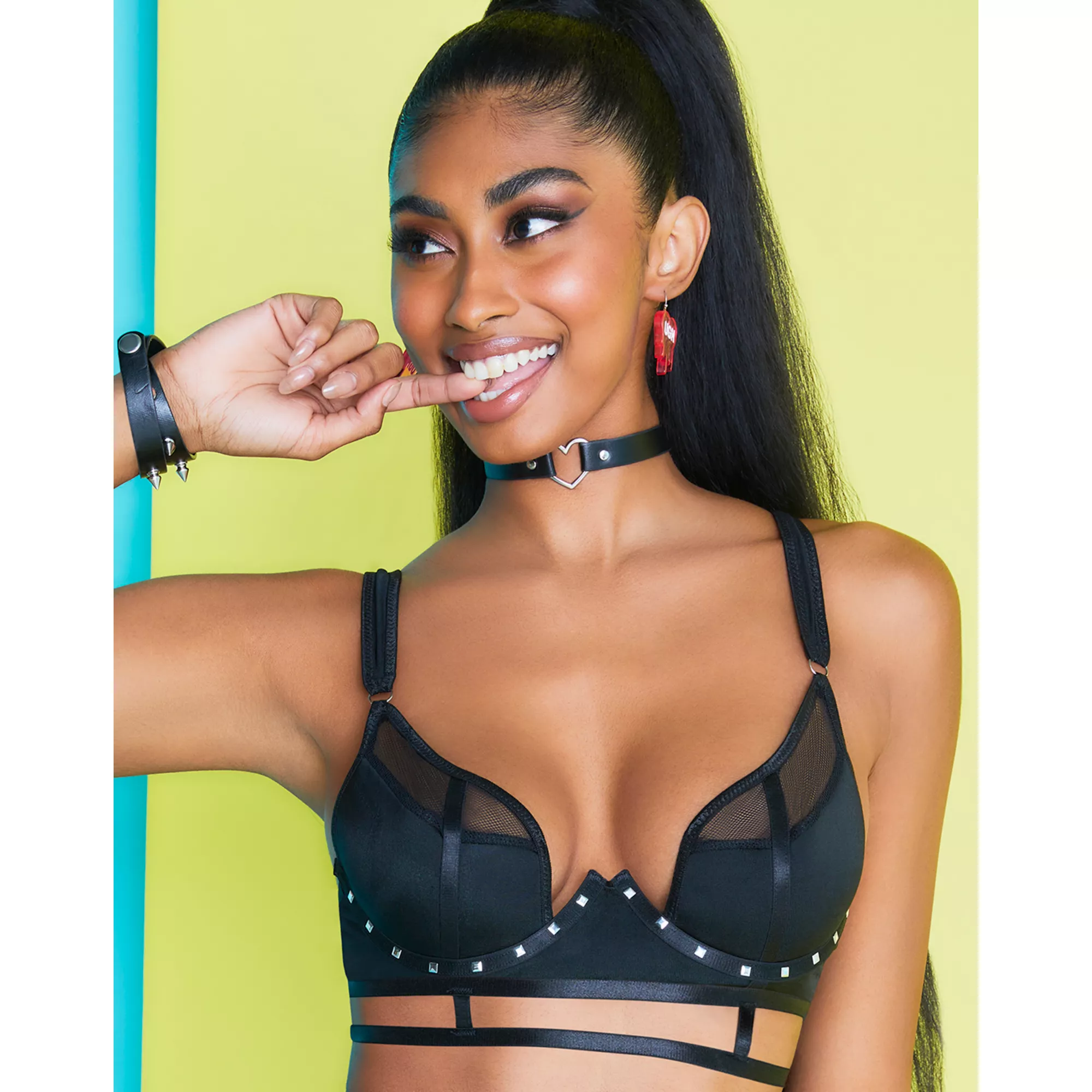 Studded Cage Bralette at Spencer's