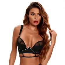 Studded Cage Bralette at Spencer's
