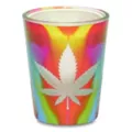 Tie-Dye Weed Leaf Shot Glass - 1.5 oz. at Spencer's