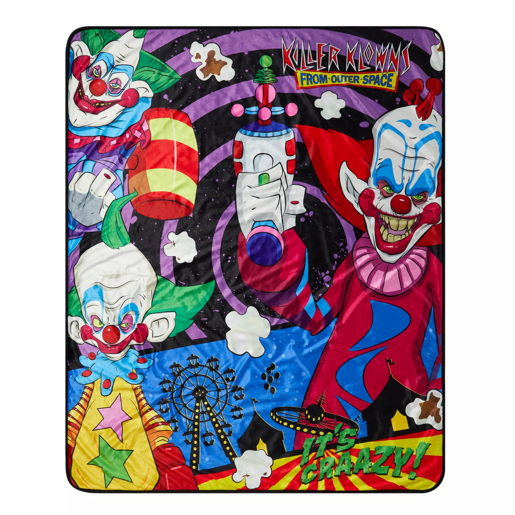 Killer Klowns from Outer Space Fleece Blanket at Spencer's