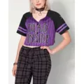 Dead Inside Crop Top Jersey T Shirt at Spencer's