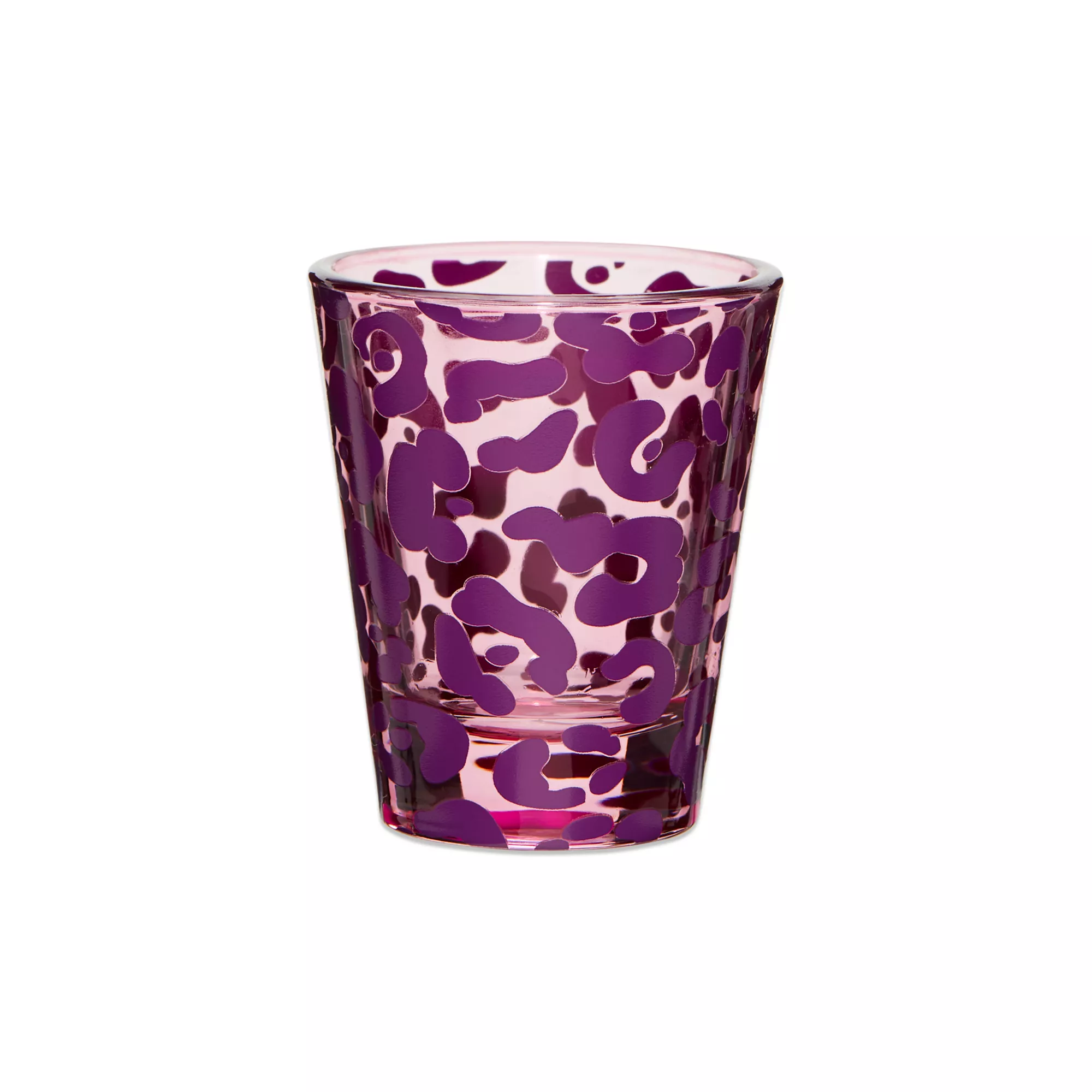 Pink Leopard Shot Glass