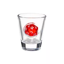 Red Dice Shot Glass - 2 oz. at Spencer's