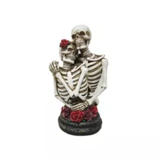 Gothic Skeleton Couple Statue at Spencer's