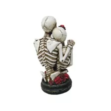 Gothic Skeleton Couple Statue at Spencer's
