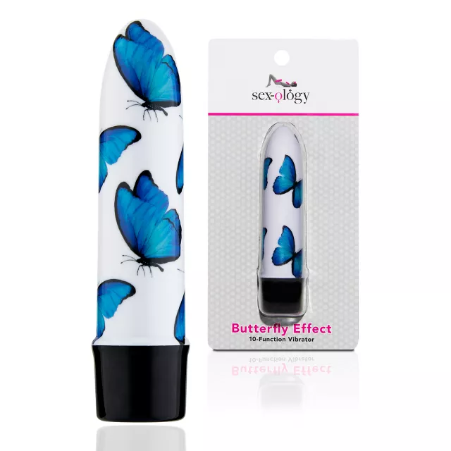 Butterfly Effect 10-Function Waterproof Vibrator 5.3 Inch - Sexology at Spencer's