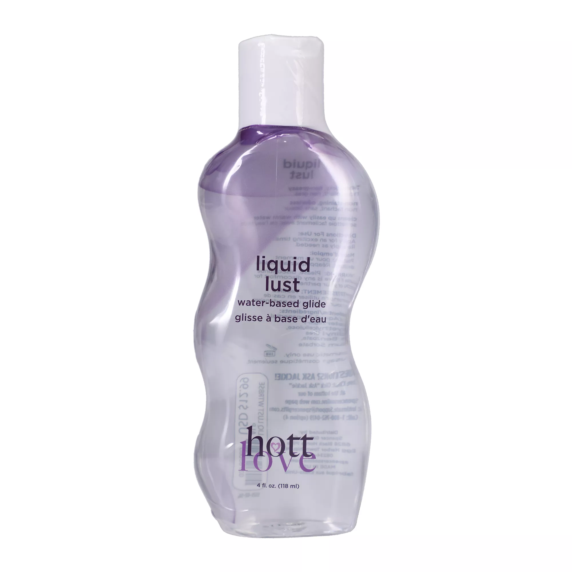 Liquid Lust Water-Based Glide 4 oz. - Hott Love