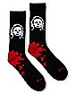 Michael Myers Face Bloody Crew Socks - Halloween