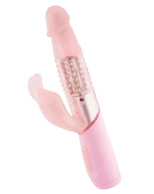 Extreme Passion Pink 2.0 8-Function Waterproof Rabbit Vibrator 10 Inch - Hott Love
