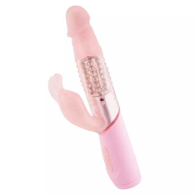 Extreme Passion Pink 2.0 8-Function Waterproof Rabbit Vibrator 10 Inch - Hott Love
