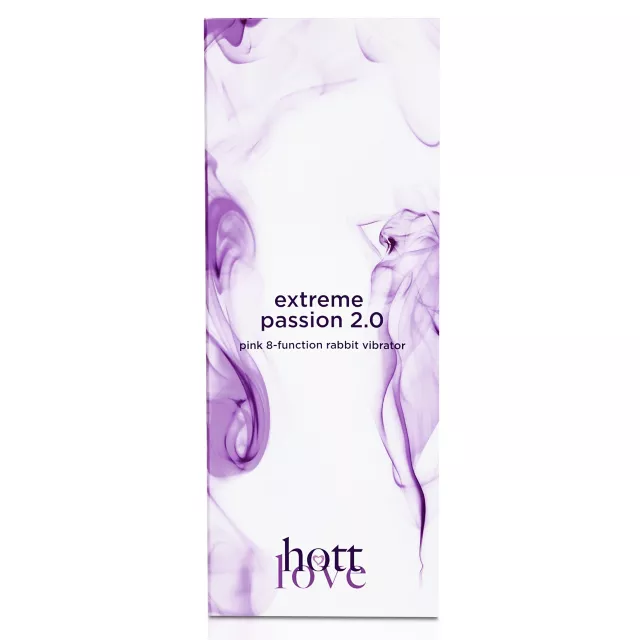 Extreme Passion 2.0 Pink 8-Function Waterproof Rabbit Vibrator 10 Inch - Hott Love at Spencer's