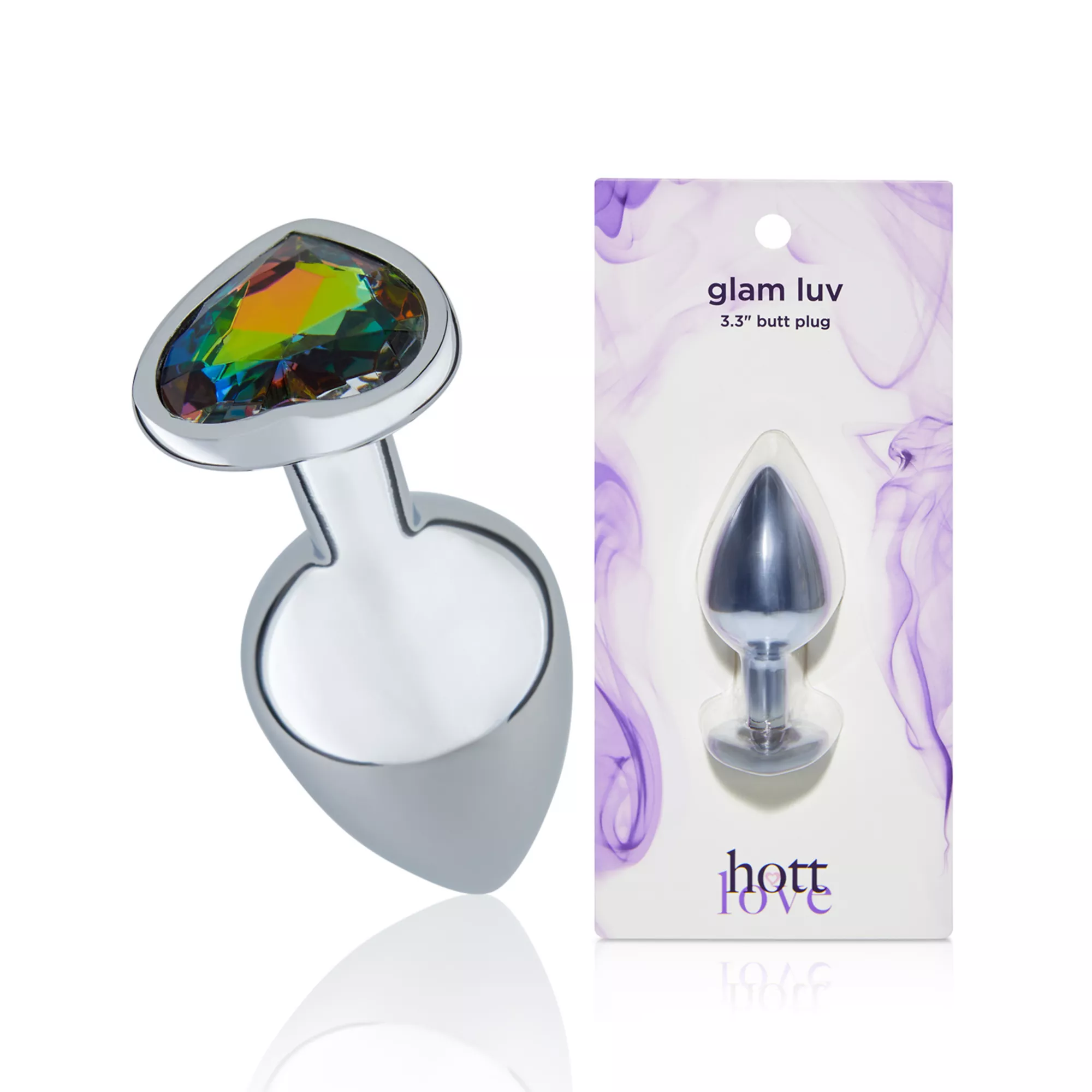 Glam Luv Metal Butt Plug 3.3 Inch - Hott Love at Spencer's