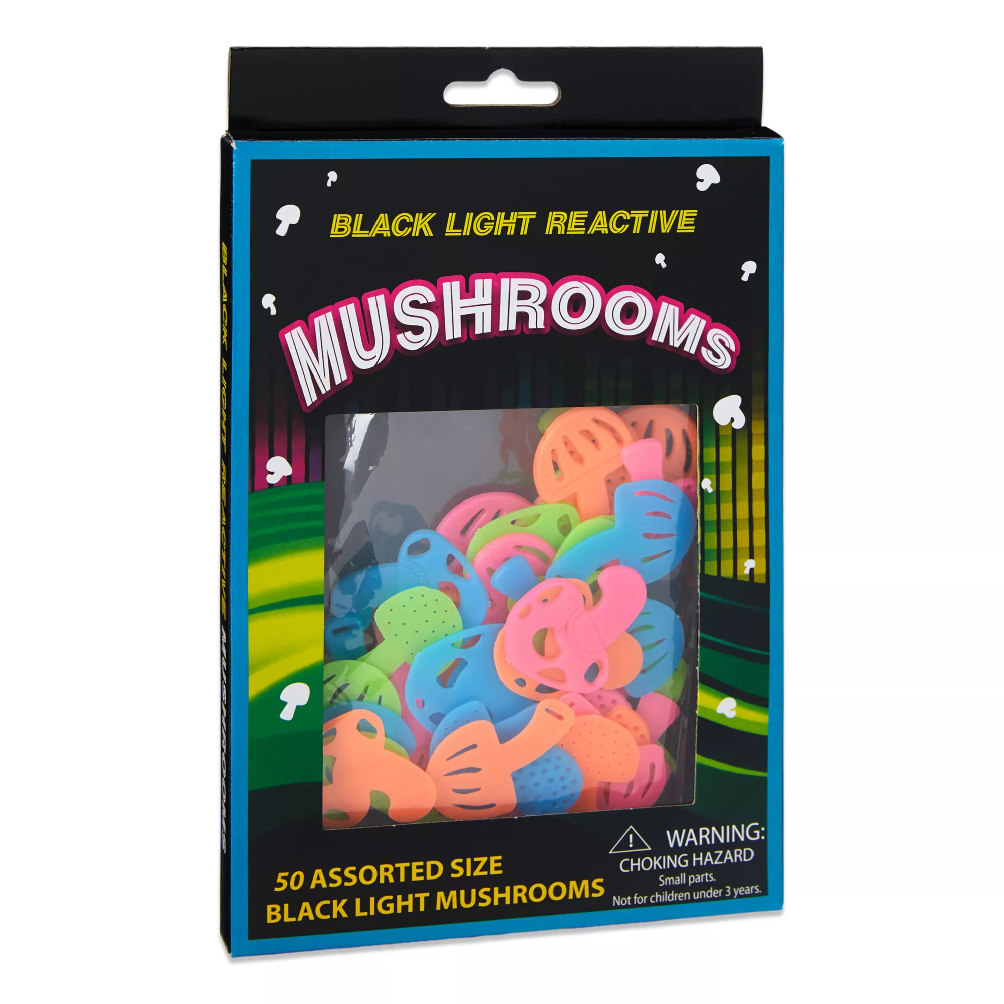 Black Light Mushrooms - 50 Pack at Spirit Halloween