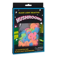 Black Light Mushrooms - 50 Pack at Spirit Halloween