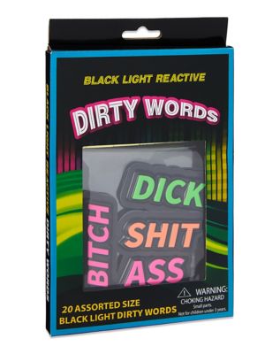 Black Light Dirty Words - 20 Pack