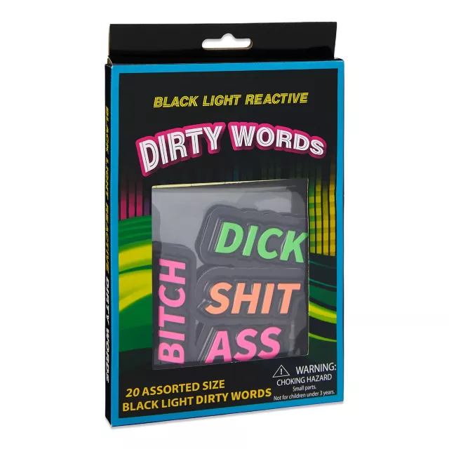 Black Light Dirty Words - 20 Pack at Spencer's