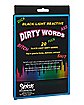 Black Light Dirty Words - 20 Pack