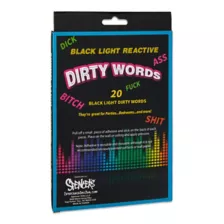 Black Light Dirty Words - 20 Pack at Spencer's