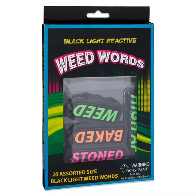 Black Light Weed Words - 24 Pack at Spencer's