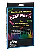 Black Light Weed Words - 24 Pack