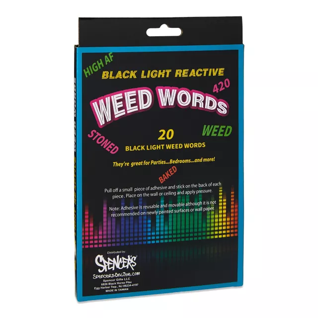 Black Light Weed Words - 24 Pack at Spencer's