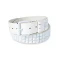 White Studded Belt at Spencer's