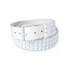 White Studded Belt at Spencer's