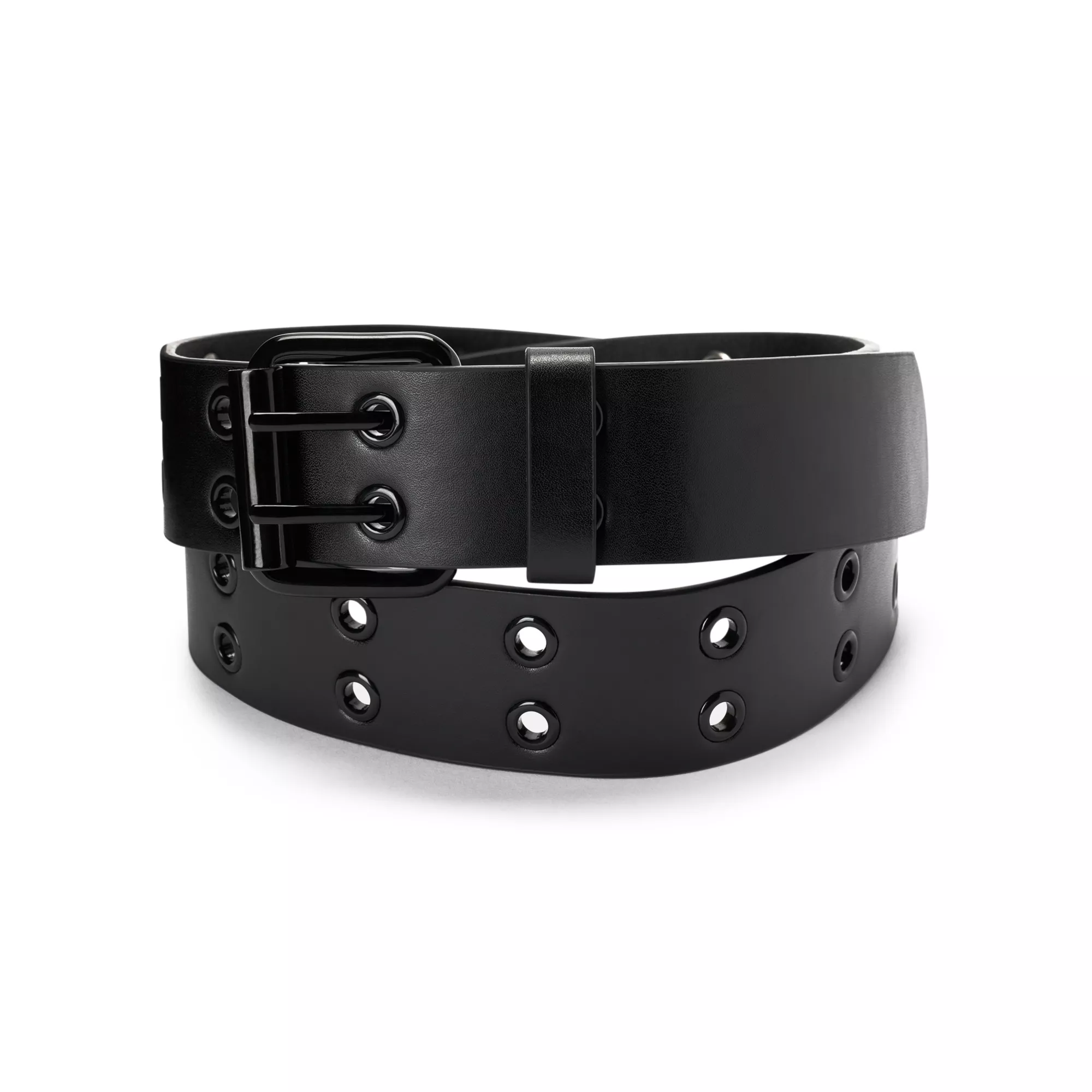 Black Double Prong Belt at Spencer's