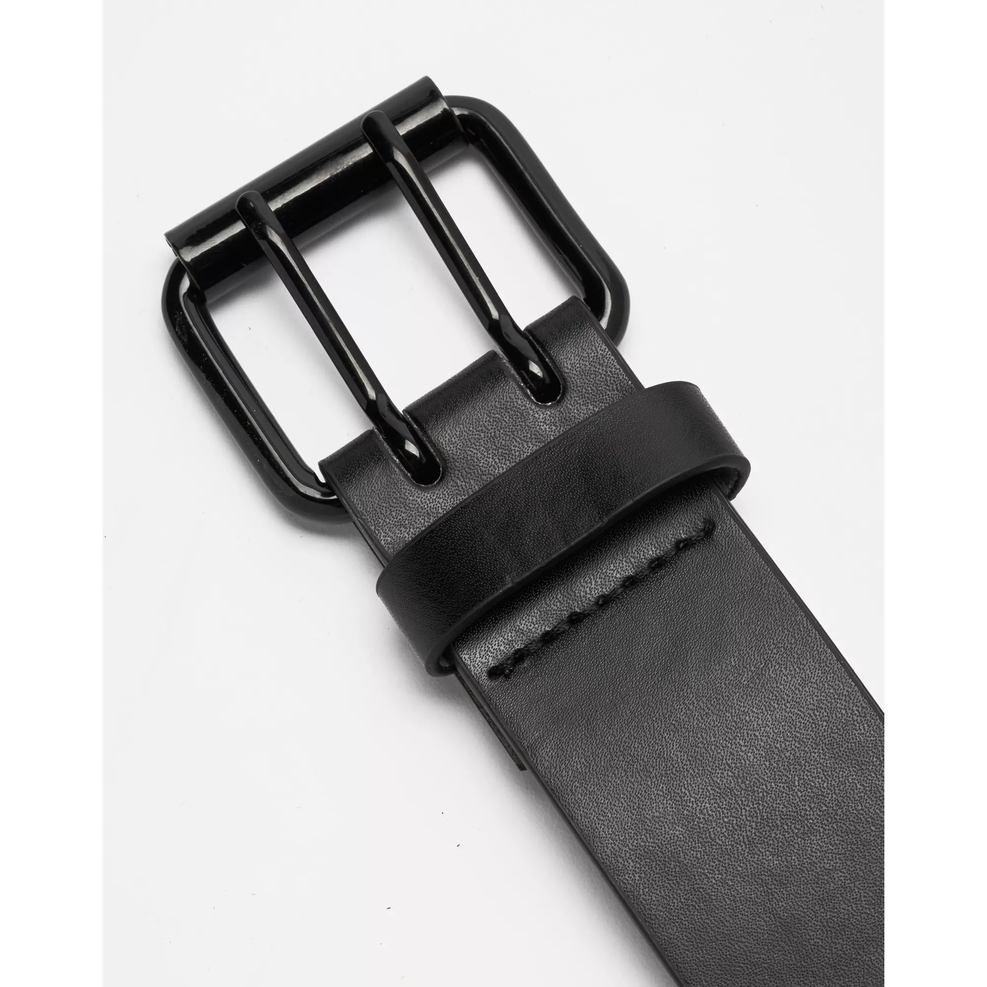 Black Double Prong Belt at Spencer's