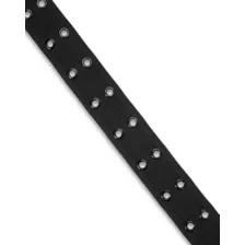 Double Eyelet Black Belt at Spencer's