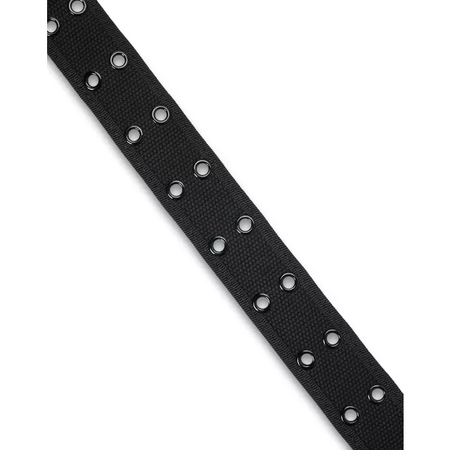 Double Eyelet Black Belt at Spencer's