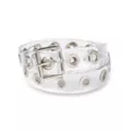 Clear Large Eyelet Belt at Spencer's