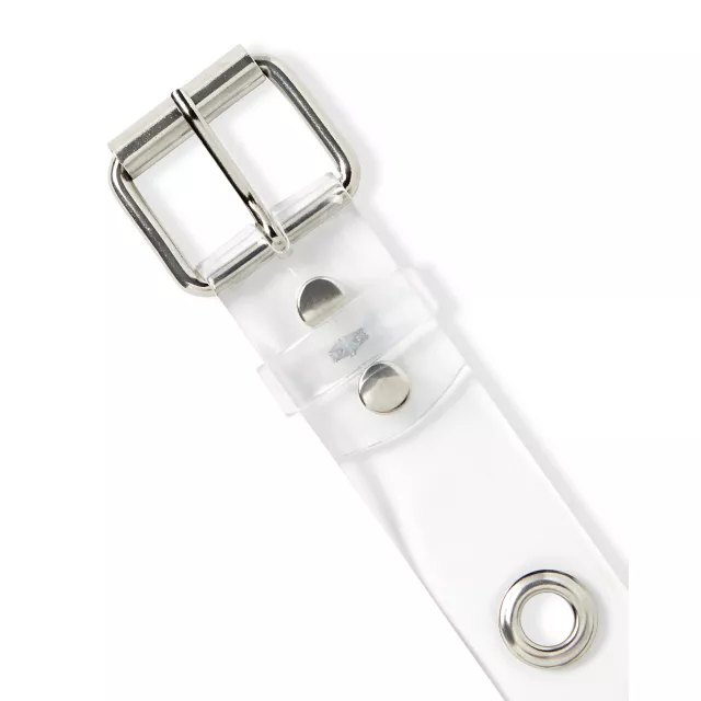 Clear Large Eyelet Belt at Spencer's