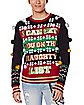 Light-Up Naughty List Ugly Christmas Sweater