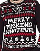 Light-Up Merry Fucking Whatever Ugly Christmas Sweater